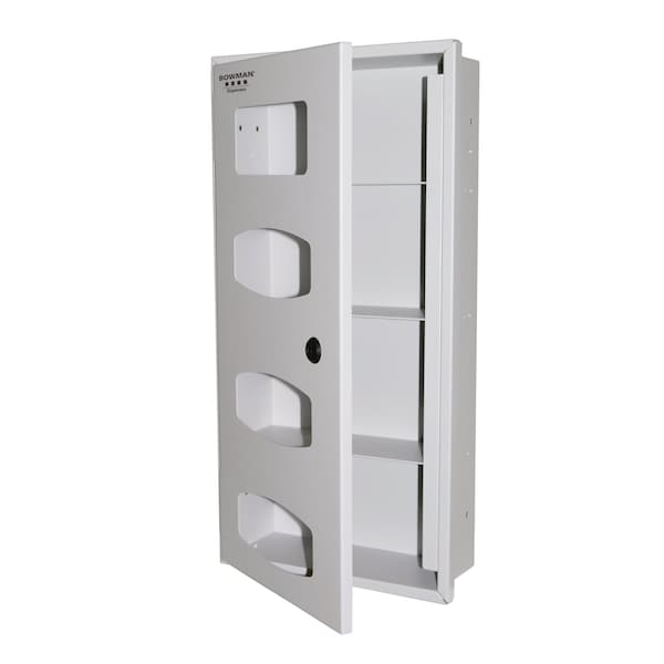 Semi-Recessed Earloop & Triple Glove Dispenser